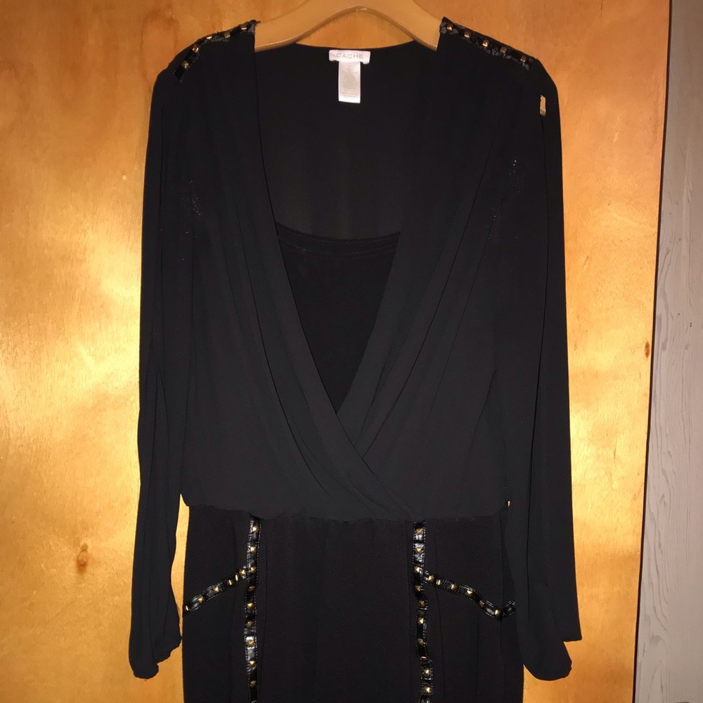 Black Cache studded Dress Size 10